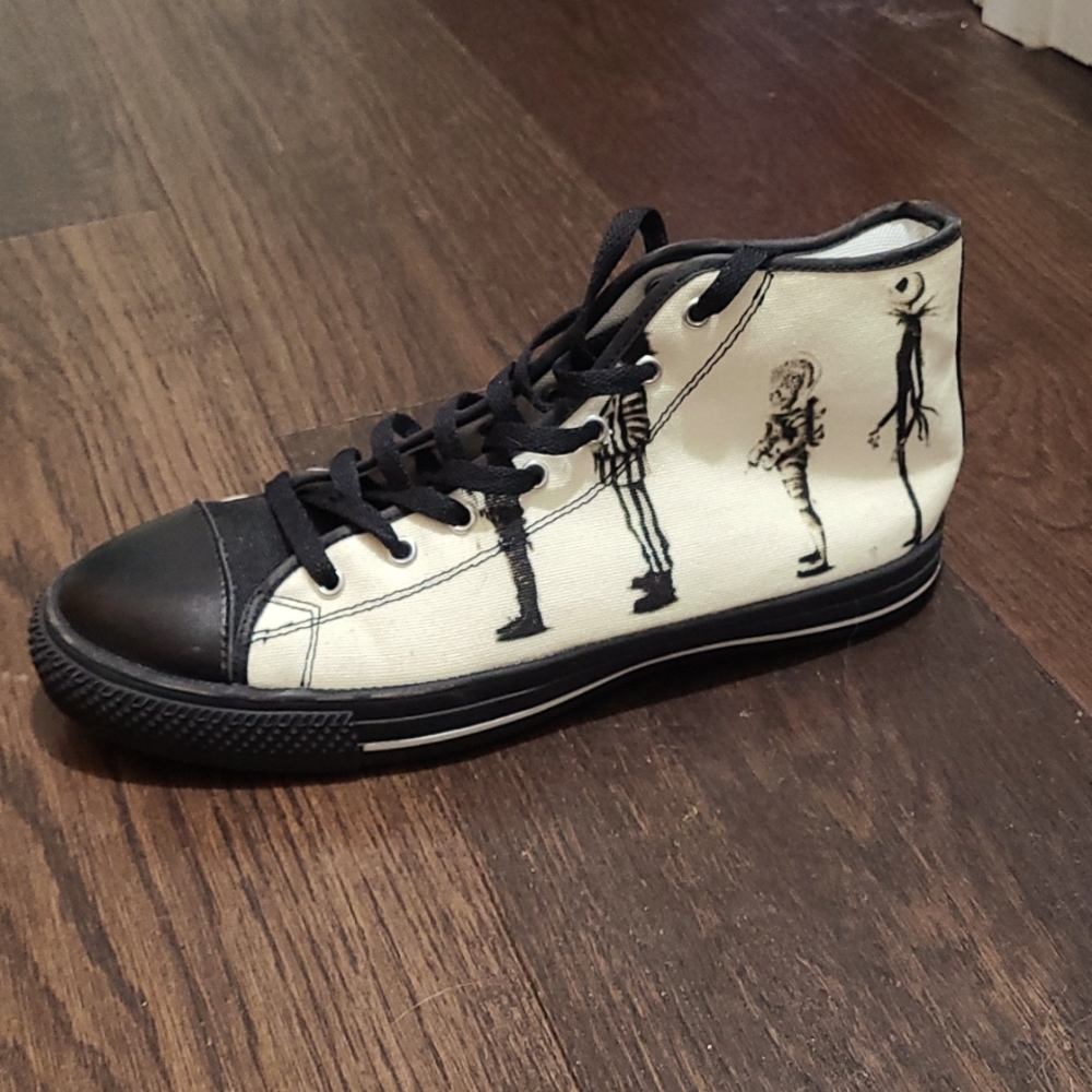Tim Burton Converse Look a Like